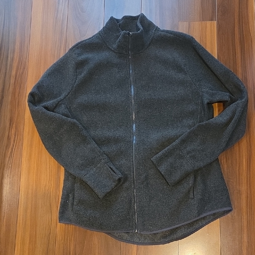 Old Navy Women's Charcoal Fleece Zip Up